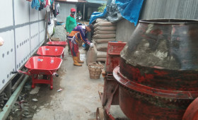 15 Juli 2022, #probebaya hari jum'at tgl 15-7-2022..persiapan di mulai semenisasi blok b rt 24..jln ulin gg 6..kelurahan kr Anyar kec sungai kunjang