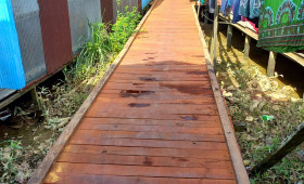 20 Juli 2022, #Probebaya rehab jembatan kayu ulin di RT.026, 030