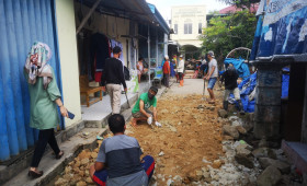21 Juli 2022, #Probebaya semenisasi jalan di RT.027