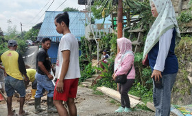 04 September 2022, #Probebaya Kegiatan semenisasi jln Cendana gang 11 RT 36 Pokmas Kelapa Gading