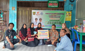 10 September 2022, #Probebaya Kegiatan Pokmas Kahoi Bersatu," Penyerahan bantuan makanan tambahan dan vitamin