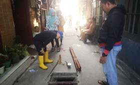 25 november 2022, Lurah Karang anyar bersama Kasi Ekobang dan LH serta Kasi pemerintahan Kel. Karang Anyar meninjau lokasi kegiatan pembangunan bidang sarana dan prasarana program probebaya kel. Karang Anyar Tahun 2022 di RT 32 serta RT 13