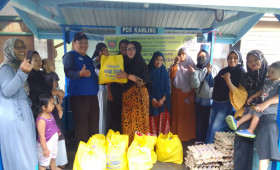 18 & 19 April 2023, kegiatan pembagian Bantaun sembako dalam rangka kegiatan Probebaya tahun 2023 bidang Pemberdayaan di Pokmas Cendana.