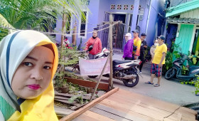 Jumat, 26 Mei 2023 Monitoring kegiatan infrastruktur RT 26 bersama Kasie Ekobang, Mardiana dan Habibah, pak Fahmi sebagai pendamping infrastruktur kec sungai kunjang