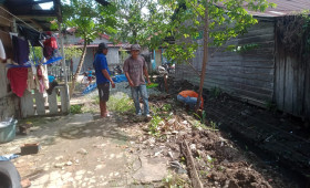 Sabtu, 01 Juli 2023, kegiatan semenisasi jalan dan perbaikan Drainase di RT.003, 008, 009, 010 Pokmas Cendana