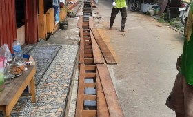 Senin, 09 September 2024, Kasie Ekobang bersama Pengawasi Kegiatan Probebaya Karang Anyar melakukan monitoring kegiatan Probebaya bidang Sapras perbaikan jalan dan drainase di RT.019, 022, 038 Karang Anyar